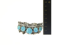 Load image into Gallery viewer, Sterling Silver Native American Turquoise Elaborate Cuff Bracelet 6.75&quot;