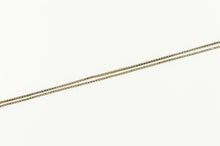 Load image into Gallery viewer, 14K 0.6mm Classic Square Chain Link Box Necklace 19" White Gold