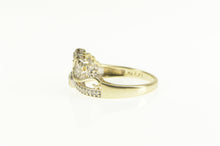 Load image into Gallery viewer, 10K Diamond Crown Tiara Princess Queen Promise Ring Yellow Gold