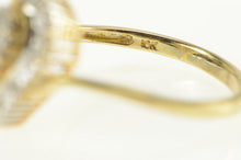 Load image into Gallery viewer, 10K Pear Diamond Cluster Baguette Halo Ring Yellow Gold