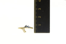 Load image into Gallery viewer, 14K Marquise Sapphire Diamond Wrap Wedding Ring Yellow Gold