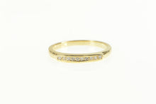 Load image into Gallery viewer, 14K Classic Diamond Squared Wedding Band Ring Yellow Gold