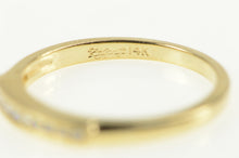 Load image into Gallery viewer, 14K Classic Diamond Squared Wedding Band Ring Yellow Gold