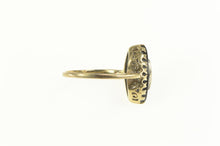 Load image into Gallery viewer, 10K Marquise Black Onyx Diamond Accent Statement Ring Yellow Gold