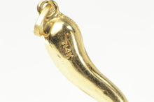 Load image into Gallery viewer, 14K Classic Italian Horn Protection Symbol Charm/Pendant Yellow Gold