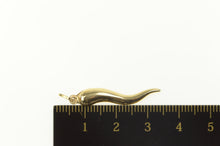 Load image into Gallery viewer, 14K Classic Italian Horn Protection Symbol Charm/Pendant Yellow Gold