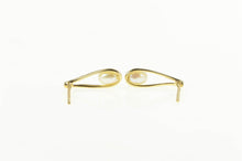 Load image into Gallery viewer, 14K Pearl Tear Drop Dangle Classic Statement Earrings Yellow Gold