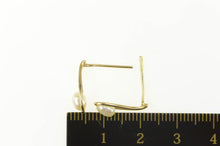 Load image into Gallery viewer, 14K Pearl Tear Drop Dangle Classic Statement Earrings Yellow Gold