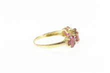 Load image into Gallery viewer, 14K Oval Natural Ruby Diamond Accent Band Ring Yellow Gold
