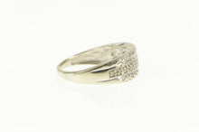 Load image into Gallery viewer, 10K Ornate Diamond Mom Cut Out Filigree Band Ring White Gold