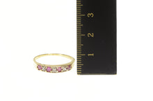 Load image into Gallery viewer, 10K Ruby Diamond Accent Classic Stackable Band Ring Yellow Gold