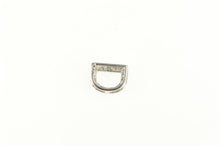 Load image into Gallery viewer, 10K Diamond D Letter Name Initial Monogram Pendant White Gold