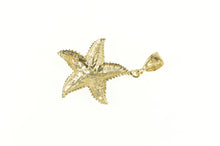Load image into Gallery viewer, 14K 3D Diamond Cut Two Tone Star Fish Sea Pendant Yellow Gold