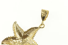 Load image into Gallery viewer, 14K 3D Diamond Cut Two Tone Star Fish Sea Pendant Yellow Gold