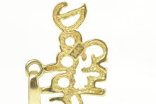 Load image into Gallery viewer, 14K Daddys Girl Word Cut Out Father's Day Charm/Pendant Yellow Gold