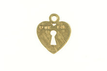 Load image into Gallery viewer, 14K Heart Padlock Loyalty Trust Love Symbol Charm/Pendant Yellow Gold