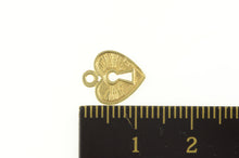 Load image into Gallery viewer, 14K Heart Padlock Loyalty Trust Love Symbol Charm/Pendant Yellow Gold