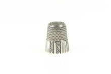Load image into Gallery viewer, Sterling Silver Art Deco Ornate Scroll Design Sewing Thimble