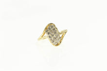 Load image into Gallery viewer, 14K 0.30 Ctw Diamond Cluster Freeform Bypass Ring Yellow Gold