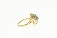Load image into Gallery viewer, 14K 0.30 Ctw Diamond Cluster Freeform Bypass Ring Yellow Gold