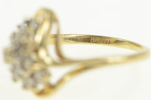 Load image into Gallery viewer, 14K 0.30 Ctw Diamond Cluster Freeform Bypass Ring Yellow Gold