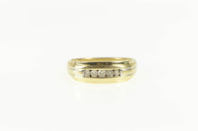 Load image into Gallery viewer, 10K 0.25 Ctw Diamond Classic Grooved Wedding Ring Yellow Gold