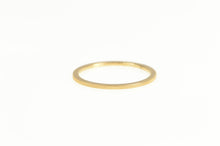 Load image into Gallery viewer, 14K 0.9mm Grooved Ridged Stackable Band Ring Yellow Gold