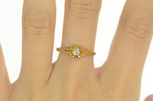 Load image into Gallery viewer, 14K 0.16 Ct OEC Diamond Promise Engagement Ring Yellow Gold