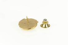 Load image into Gallery viewer, 14K 1950's Purple Star Sapphire Ornate Lapel Pin/Brooch Yellow Gold