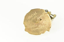 Load image into Gallery viewer, 14K 1950's Purple Star Sapphire Ornate Lapel Pin/Brooch Yellow Gold
