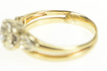Load image into Gallery viewer, 14K 1940's Diamond Vintage Engagement Bridal Ring Size 7.25 Yellow Gold