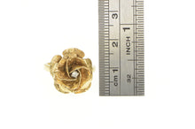 Load image into Gallery viewer, 10K 1940's Diamond 3D Rose Flower Engagement Ring Yellow Gold