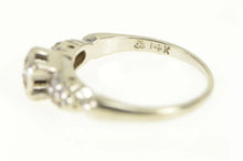 Load image into Gallery viewer, 14K 1940's Diamond Classic Promise Engagement Ring White Gold