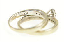 Load image into Gallery viewer, 10K 1940's Diamond Classic Engagement Bridal Set Ring Yellow Gold