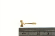 Load image into Gallery viewer, 14K Gavel Justice Symbol Judge Lawyer Lapel Pin/Brooch Yellow Gold