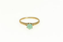 Load image into Gallery viewer, 14K Victorian Turquoise Ornate Vintage Cabochon Ring Yellow Gold