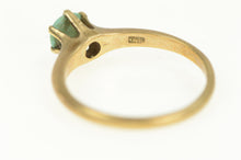 Load image into Gallery viewer, 14K Victorian Turquoise Ornate Vintage Cabochon Ring Yellow Gold