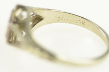 Load image into Gallery viewer, 18K Art Deco 4.8mm Engagement Setting Ring White Gold