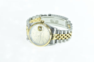 18K Gold Rolex Datejust Model 16233 Men's Watch