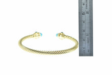 Load image into Gallery viewer, 18K David Yurman Renaissance Designer Cuff Bracelet 7&quot; Yellow Gold
