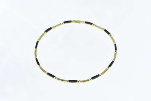 18K Bernard K. Passman Black Coral Collar Necklace 16.5