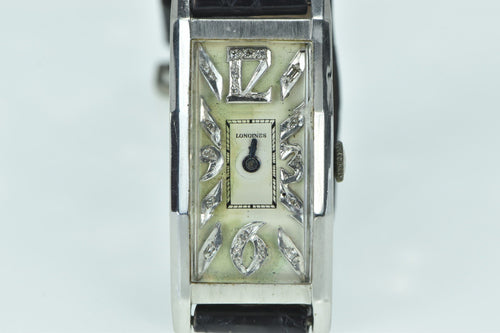 Longines Art Deco Diamond 29.6x14.8mm Face Women's Watch