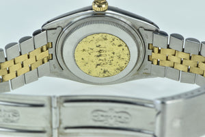 Stainless / 14k Rolex Datejust 36mm 16013 Men's Watch
