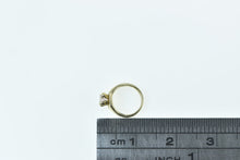 Load image into Gallery viewer, 14K 3D Tiny Ring Quartz Mini Engagement Charm/Pendant Yellow Gold