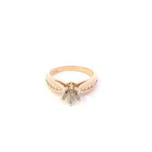 Load image into Gallery viewer, 14K 6.25mm NOS Diamond Engagement Setting Ring Yellow Gold