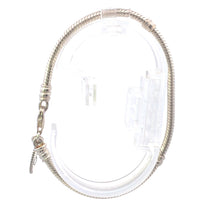 Load image into Gallery viewer, Sterling Silver Pandora Snake Chain Lobster Clasp Charm Bracelet 7"