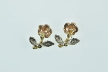 Load image into Gallery viewer, 14K Rose Black Hills Gold Flower Stud Earrings Yellow Gold