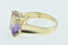 Load image into Gallery viewer, 14K Emerald Cut Ametrine Vintage Solitaire Ring Yellow Gold