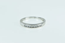 Load image into Gallery viewer, 14K Vintage Classic Diamond Wedding Band Ring White Gold