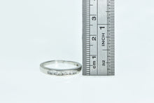 Load image into Gallery viewer, 14K Vintage Classic Diamond Wedding Band Ring White Gold